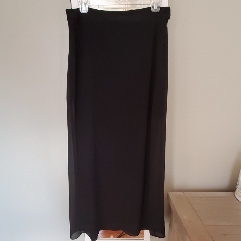 Long summer skirt with side slit